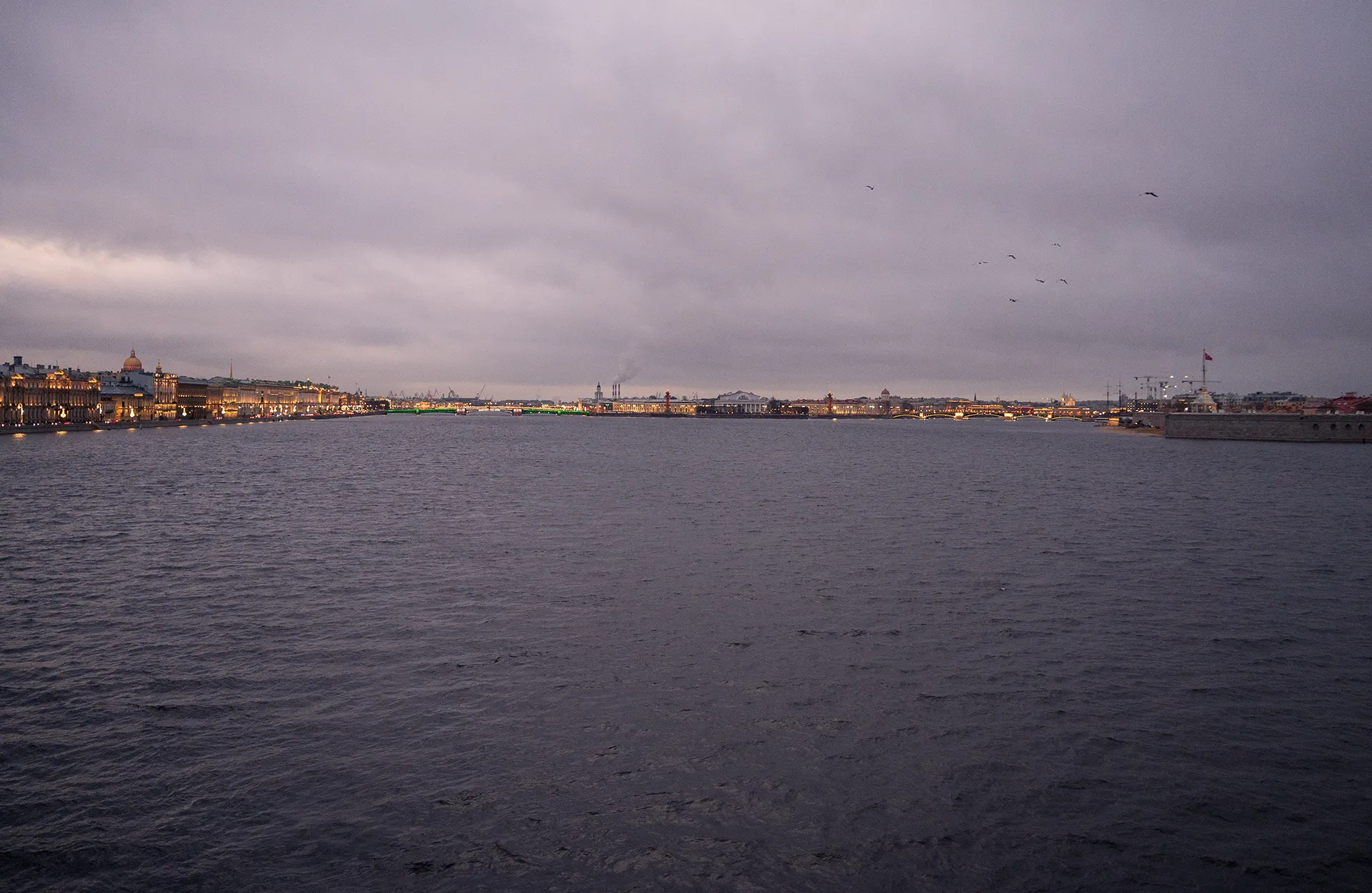 Нева. Вид с Троицкого моста